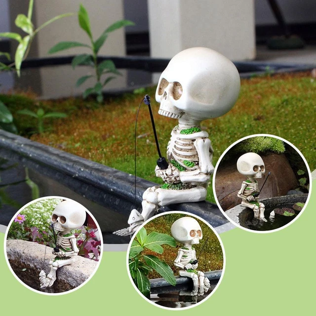 Small Skull Ornament Aquarium Decorations For Bonsai Pon√ Decor Potted L3Z8