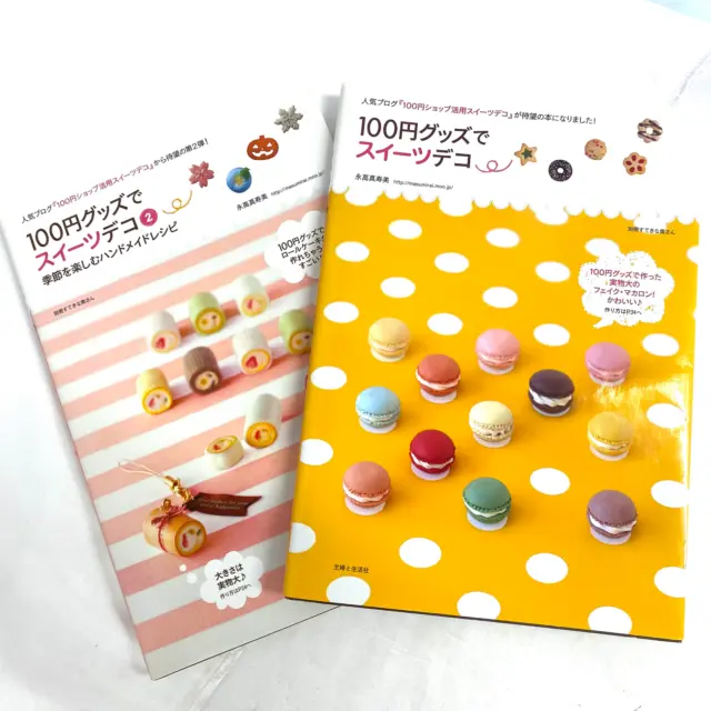 Dulces decoración receta hecha a mano de arcilla libro japonés enviado por FedEx