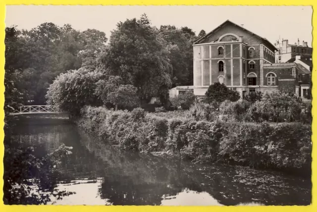 cpsm 91 - BRUNOY (Essonne) Le MOULIN BRANCIEQ Passerelle Minoterie Farine Pain