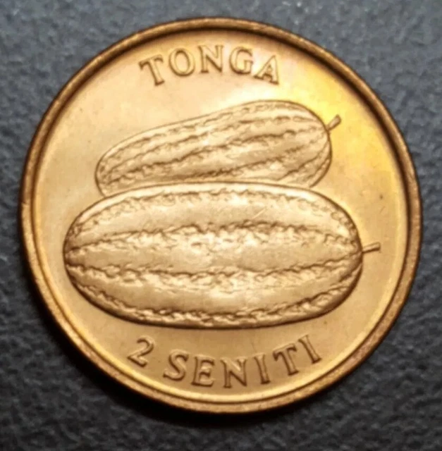 1975 Tonga 2 Seniti Unc Coin Fao F.a.o. Km 43