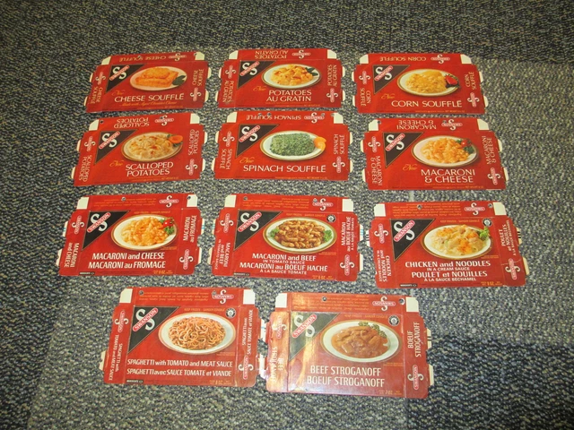 SWANSON 1960s TV dinner MACARONI & CHEESE entree frozen food box Canada (1 box) 3