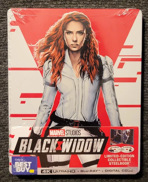 BLACK WIDOW (2021) 4K UHD + Blu-Ray (Best Buy Exclusive SteelBook) RARE