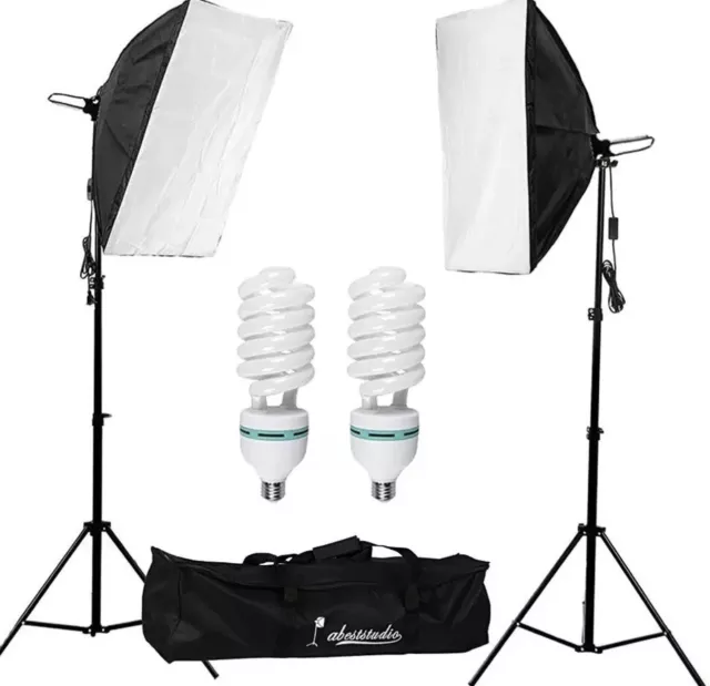 2x 135W Continuous Lighting Kit 20"x28"/50x70cm Softbox Soft Box