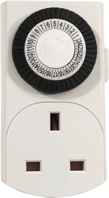 Temporizador de enchufe analógico Eagle 13A enchufe temporizador mecánico diario ahorro de energía