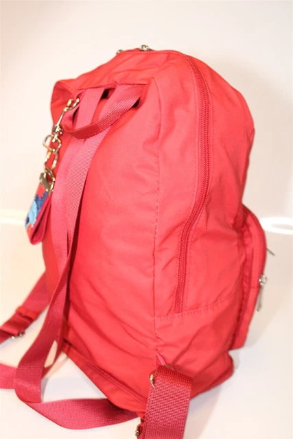 Samantha Brown NEW Large Red Canvas Travel Backpack Carry On Bag 18
