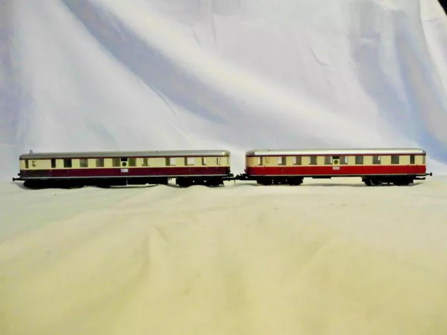 Piko "DRG" Dieseltriebwagen 2 teilig rot/beige Spur H0 1:87 2