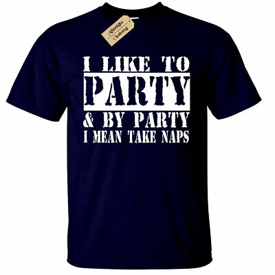 Uomo i Like Festa e da Festa i Mean Sonnellini Divertenti T-Shirt