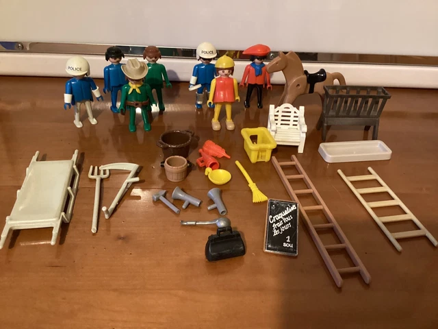 Klicky Playmobil Geogebra Lot De Figurines Et D’accessoires Vintage