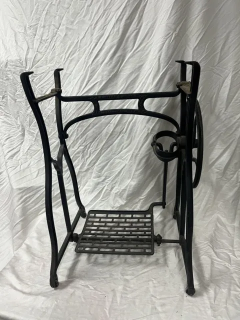 Vintage Cast Iron Wheeler & Wilson Treadle Sewing Machine Base Singer