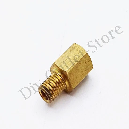 Eosnow 2 Stück 1/8 Zoll NPT Stecker auf M10 x 1,0 Buchse