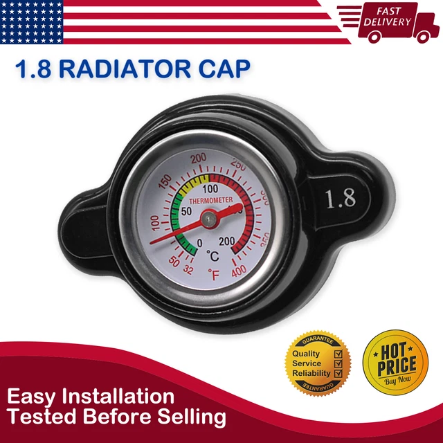 Radiator cap with gauge Clearance