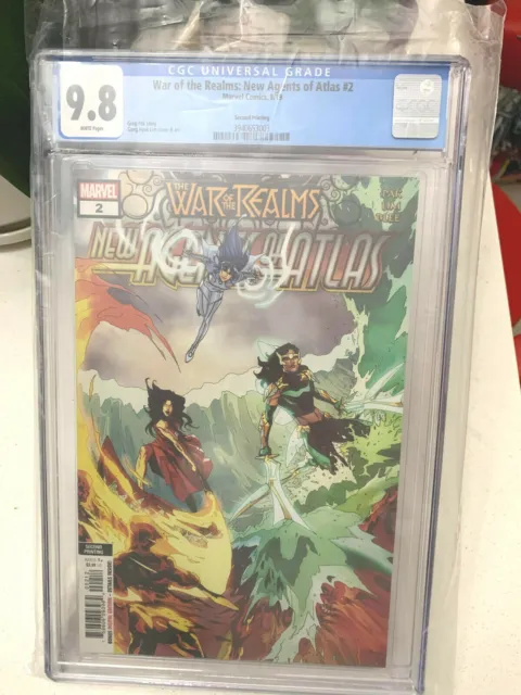 War of the Realms: New Agents of Atlas #2 9.8 CGC 2nd Print 1st App.Sword Master