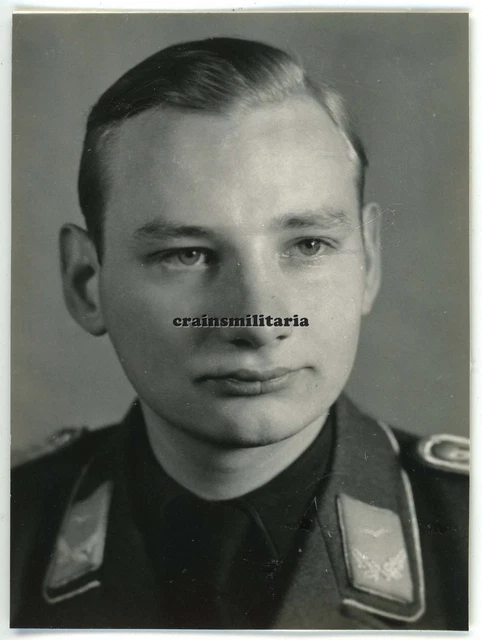 Orig. Foto Portrait Pilot HORST Werner 1.(F)/124 Kirkenes Norwegen WIA Finnland