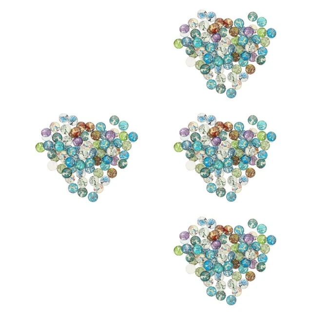 400 Pcs Leuchtender Edelstein-Patch Anhänger Mit Flachem Rücken Ohrringe