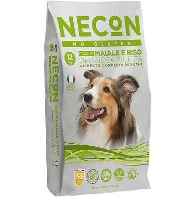 Necon Crocchette Di Mantenimento Per Cani Senza Glutine Maiale E Riso 12 Kg