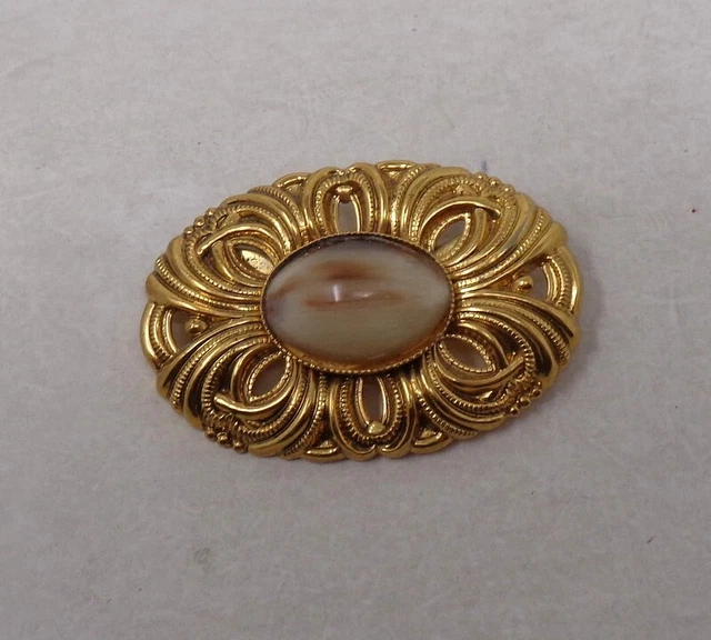 Très Belle Broche Ancienne à Identifier, En Alliage, Thème Haute Couture, Occasion