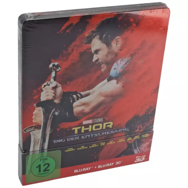 Thor:Ragnarok Blu-ray 3D +Blu-ray Steelbook Limitée Chris Hemsworth 2018 Zone B 2