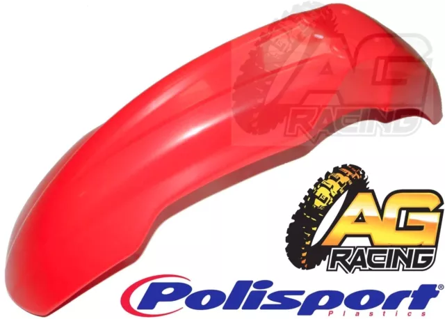 Polisport Red Plastic Front Fender  For Honda CRF 450 2004-2009 Motocross Enduro