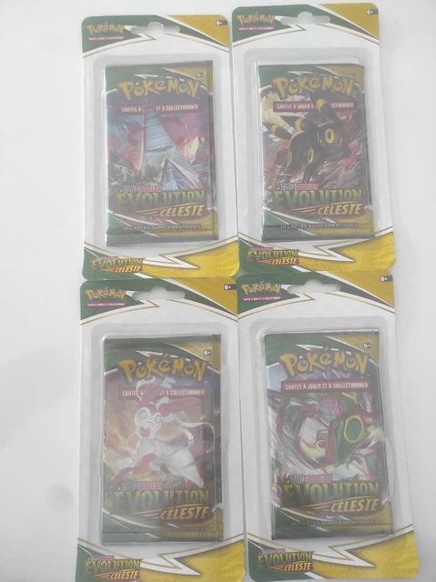 Booster Pokémon Sous Blister - Evolution Celeste - FR - Lot de 4 - Artset - NEUF