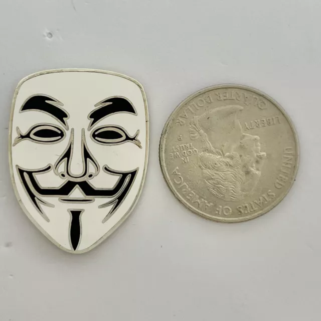 V For Vendetta Guy Fawkes - Enamel Lapel Hat Pin - Anonymous