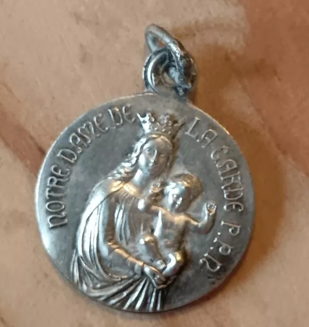 Médaille Religieuse Ancienne Notre Dame De La Garde Marseille Vierge Marie