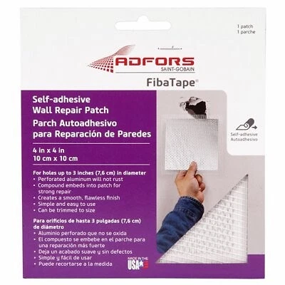 Wall & Ceiling Repair Patch, Perforated Aluminum, 4 x 4-In. -FDW6836-U
