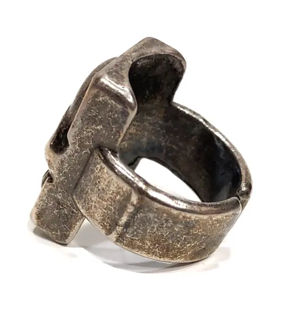 Ring - Phantom Type Skull Ring - Sterling Silver -Size 5.75 3