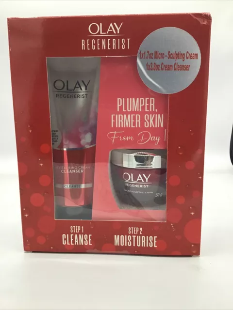 Olay Regenerist Micro Sculpting  Gift Set Cleanse And Moisturize