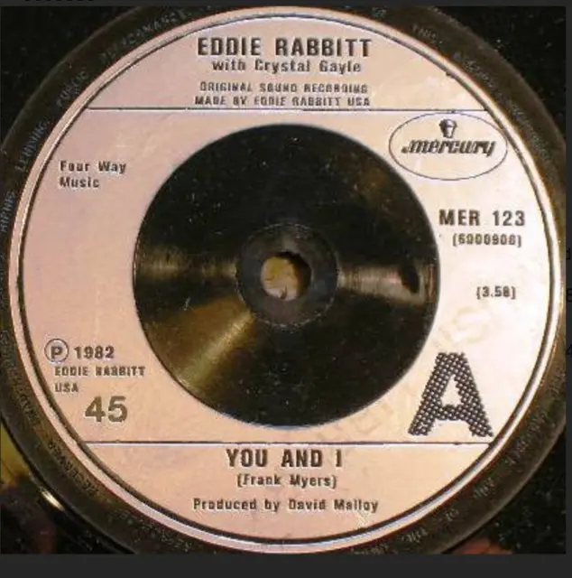 Eddie Rabbitt With Crystal Gayle - You And I / All My Life All My Love  MINT