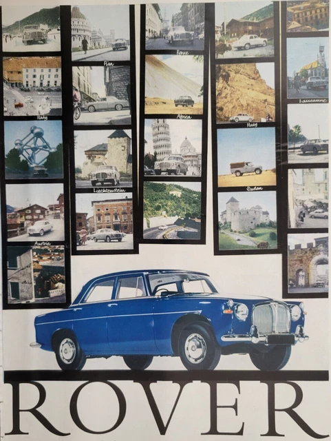 Rover New Series 3-Litre L80 UK Print Ad 1961 Illustrated London News 10x14"