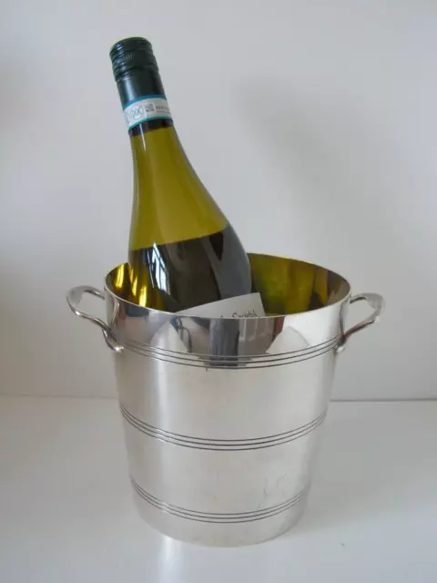 Vintage Silver Plated Champagne Wine Ice Bucket Cooler Mg Motoring Interest