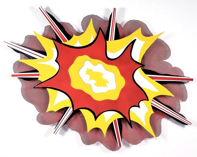 Roy Lichtenstein Explosion N º 1 1965 Alemán Museo Estampa Nuevo Moderno Pop Art