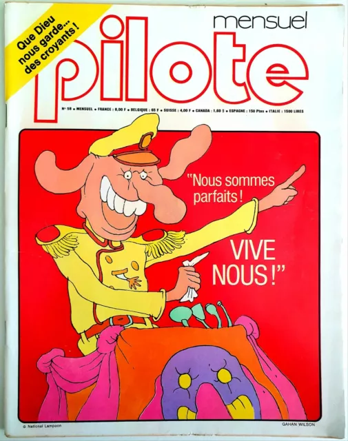 Pilote Mensuel N° 58 (03/1979) : Bd, Récits Complets (F'murr, Boucq, ...) [Tbe]