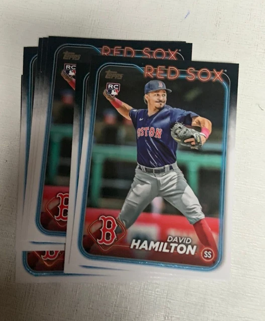 2024 TOPPS 202 David Hamilton 10 Count Rookie Card Lot Boston Red Sox