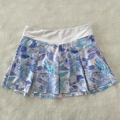 Ivivva by Lululemon Pleated Skort Skirt Girls 14 Athletic Tennis Zip Pocket