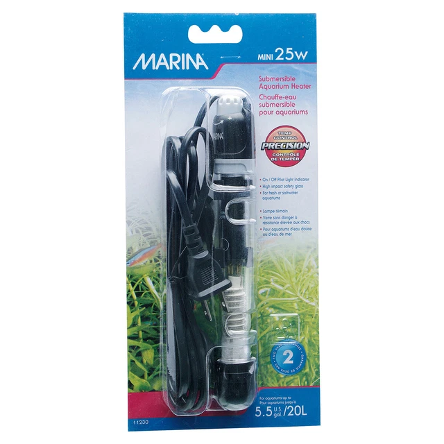 Calentador de acuario Marina Mini, varios tamaños, NUEVO