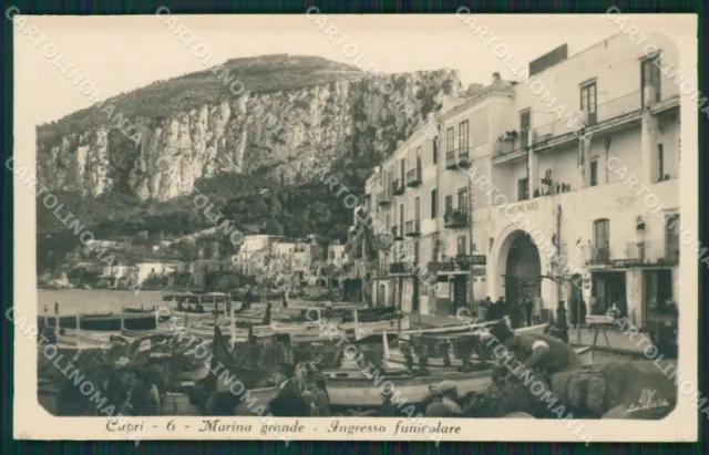 Napoli Capri Marina Grande Foto cartolina KV2376