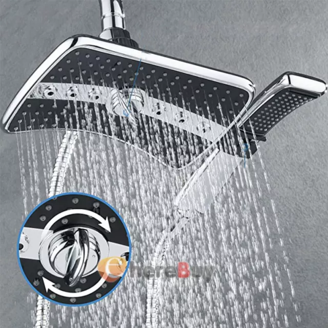 10” Rain Shower Head with Handheld Spray Combo High Pressure Adjustable 2024