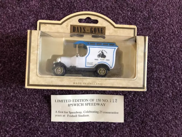 Speedway souvenir die cast model car Ipswich 25 years limited edition 112 / 150