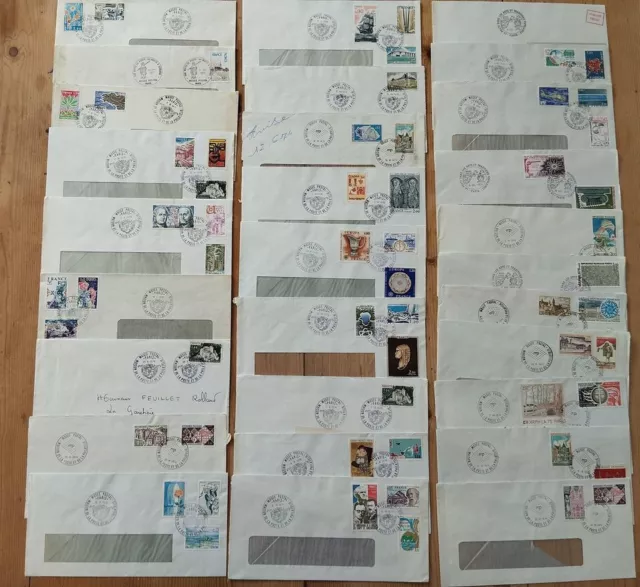 Lot de 42 documents cachet musée postal, maison de la poste,de la philatélie
