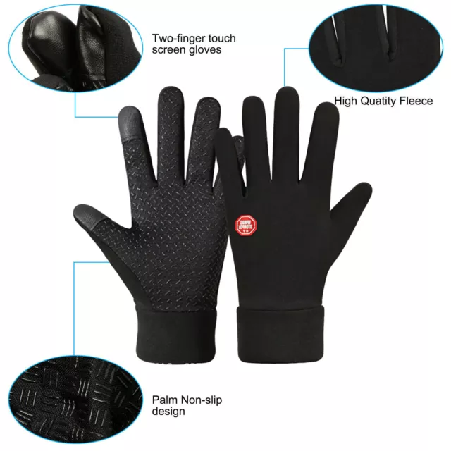 Winter Gloves Waterproof Thermal Touch Screen Thermal Windproof Warm Gloves 3