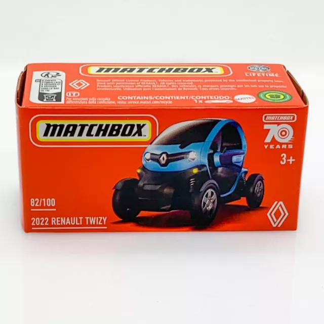 Matchbox 2023 Power-Grabs: 2022 RENAULT TWIZY blau * NEU OVP