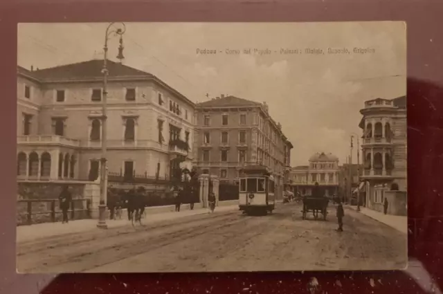 cartolina padova corso del popolo formato piccolo 1917