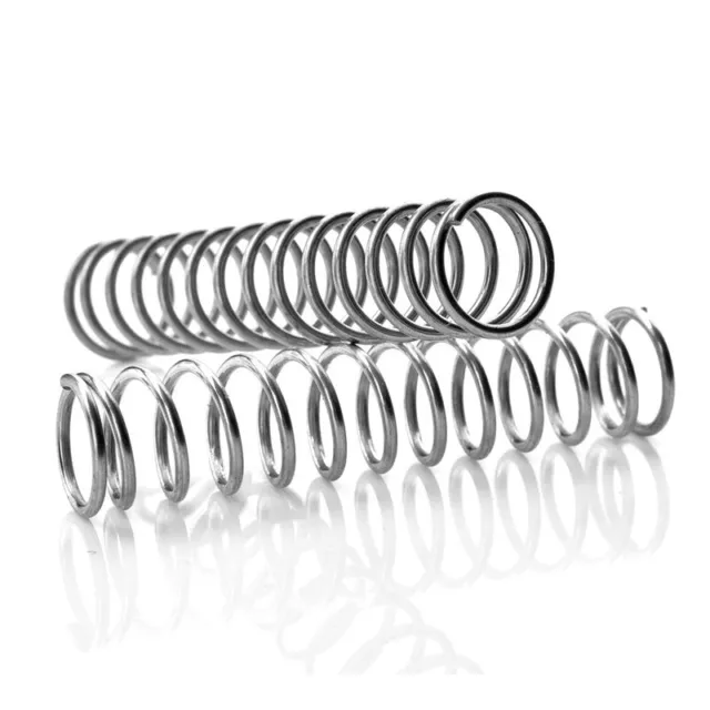Compression Spring 1mm Wire Diameter 11-16mm Dia 60-100mm Length Zinc Plated