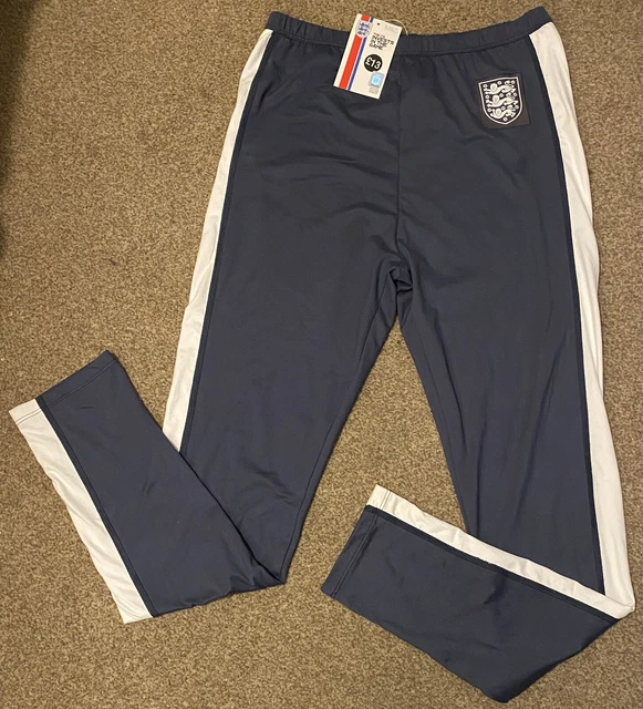 Pantaloni M&S England Football FA unisex 13-14 anni blu navy nuovi con etichette ragazzi ragazze
