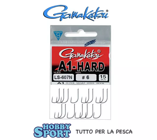 Ami Gamakatsu A1 Hard Serie Ls-607N Size 6 Per Trota  Busta 15 Pz