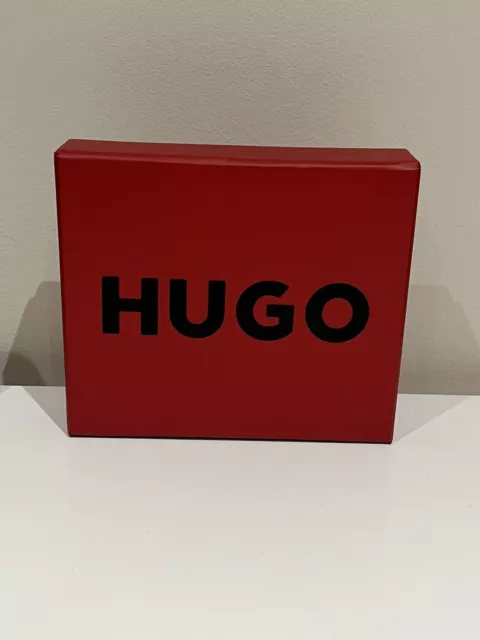 Genuine Hugo Boss Small Empty Gift Box Case Red Wallet Size: 11.5” x 10” x 2.5”