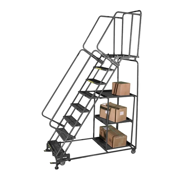 Ballymore Rolling Ladder Overall Height 133 in Steps 10 Cap 600 lb