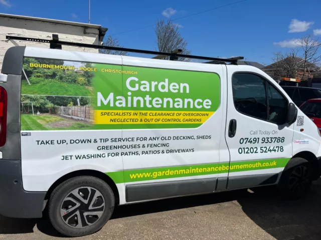 Garden Maintenance Business Bournemouth Poole Christchurch, Van, Website, Tools