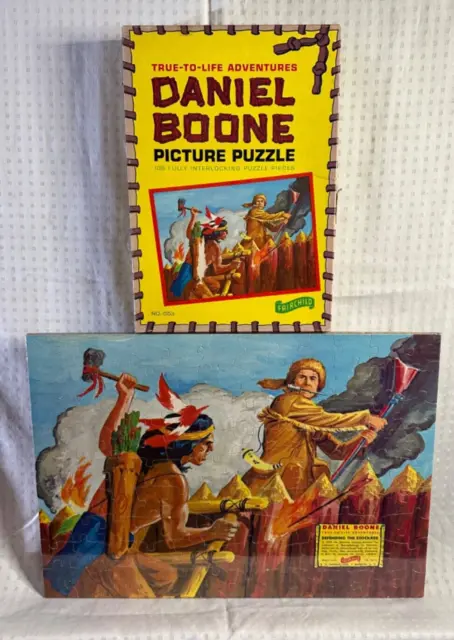 COMPLETE SET of 6 DANIEL BOONE 108 Pc COMPLETE JIGSAW PUZZLES #1553-A to F